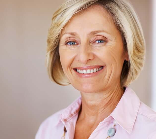 senior woman smiling