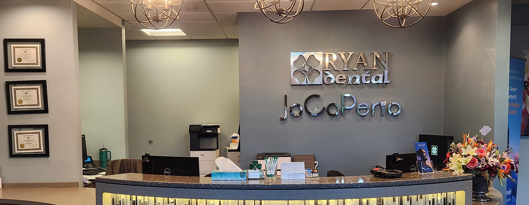 front desk at ryan dental