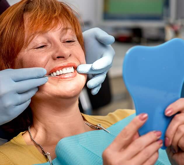 woman at the dentist