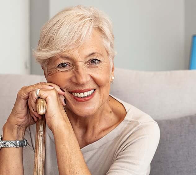 smiling senior woman