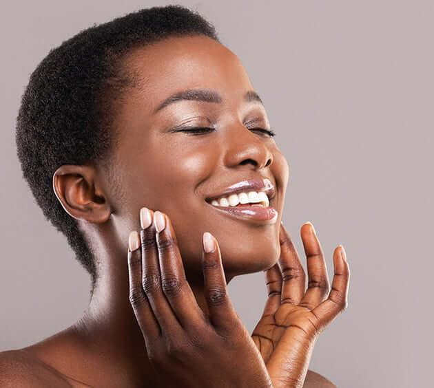 woman with very white teeth