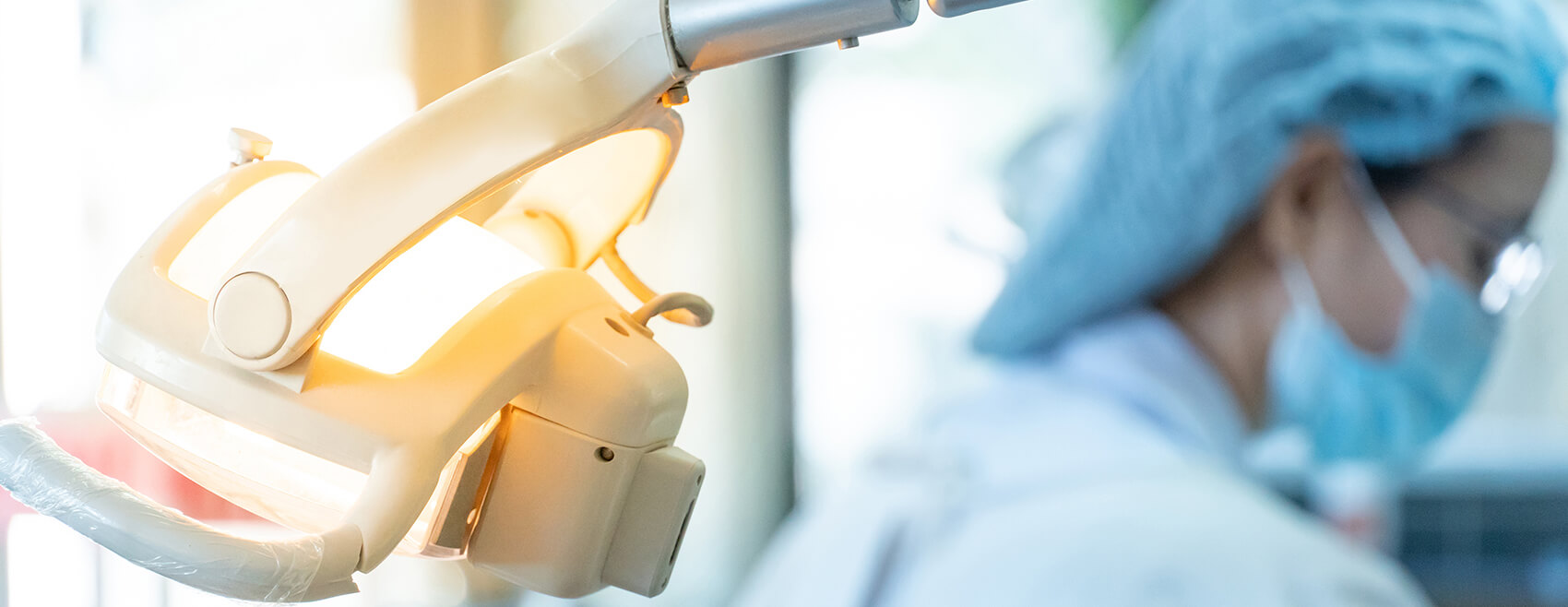 light above a dental chair