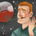 dental extraction complication, man with dry socket